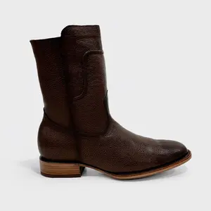 004 Handmade Western Zip Boots Genuine Leather | Men's Western Boots | TikTok Shop Exclusive