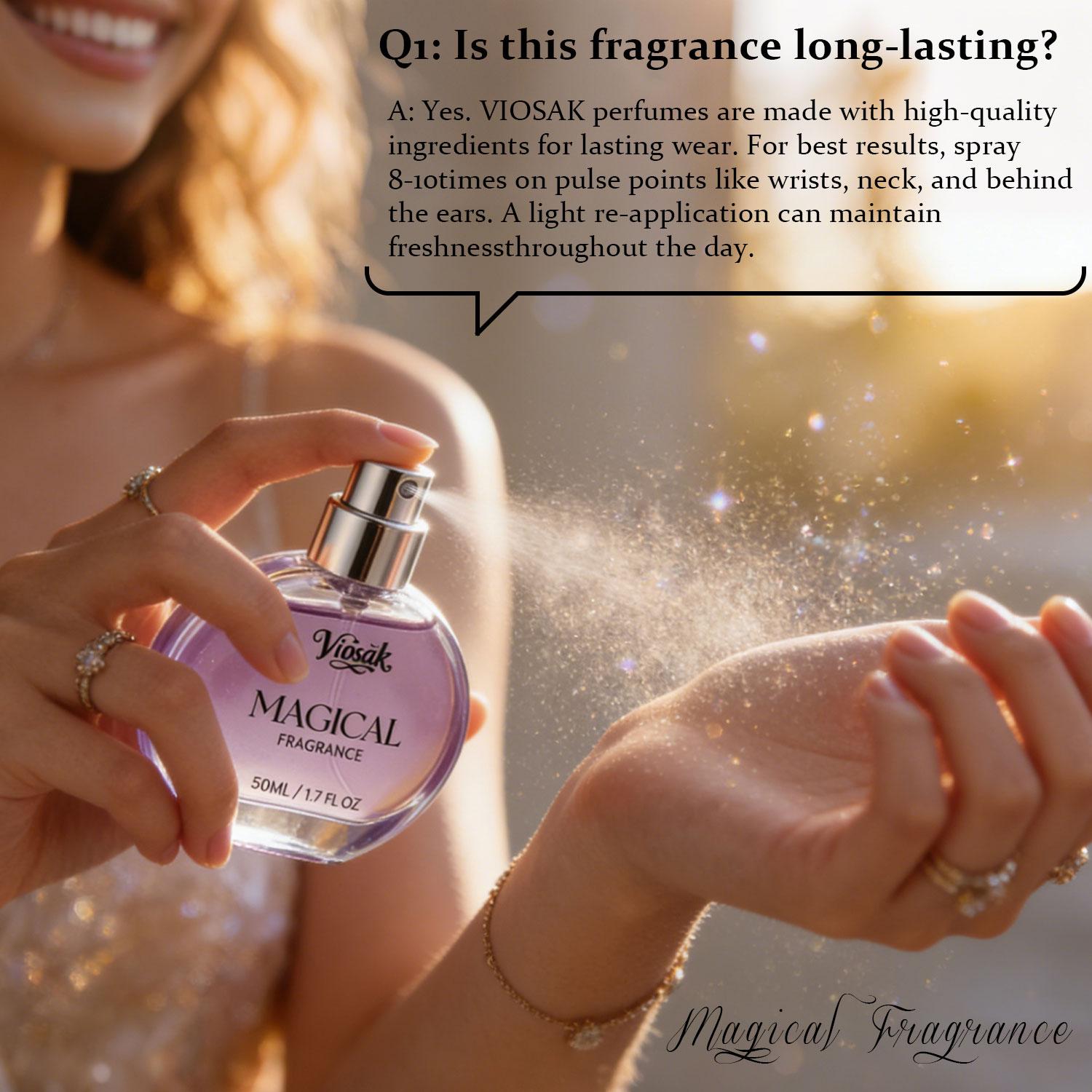 VIOSAK Make Life Beautiful Perfume - 50ml for Women & Men  Long Lasting Scent | Dates & Daily Use Luxurious Gift for Him/Her (Boyfriend & Girlfriend)Top note: Rose, Pink Pepper Middle note: Raspberry, Flower Base note: Papyrus, Amber