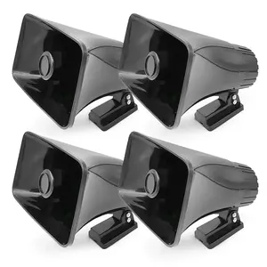 Pyle 8" PA Horn Speaker for Indoor/Outdoor Use, 65W Peak Power, Black, 4 Pack Pyle 8" PA Horn Speaker for Indoor/Outdoor Use, 65W Peak Power, Black, 4 Pack