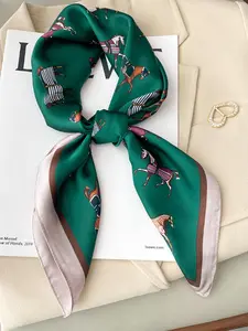 Elegant Boho Style Scarf with Horse Ear Design, Versatile Fashion Accessory for Travel & Dating, Warm Neck Warmer for Cold Weather