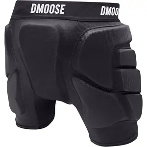 Dmoose Protective 3D Padded Shorts for Snowboarding, Ski Protection, Skating | Butt Pads Snowboarding Impact Shorts with Butt, Hip and Tailbone Protector Crash Pants DMoose