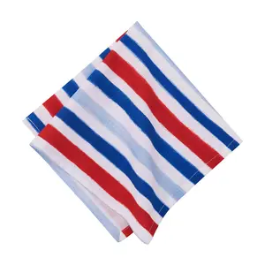 Watercolor Patriotic Stripe Napkin, Set of 6 byValerie