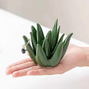 Cactus Aloe Ring Holder Tray| Jewelry Storage Display Stand, Home Office Desk Decor, Unique Gift for Women, Mom, Friends