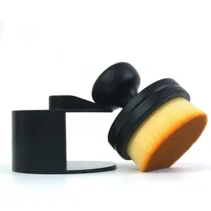 Tire Shine Applicator Brush,Automotive Tire Dressing Applicator Brush&Storage Stand Included,Vegan Tire Shine Brush for Detailing and  Wash Kit