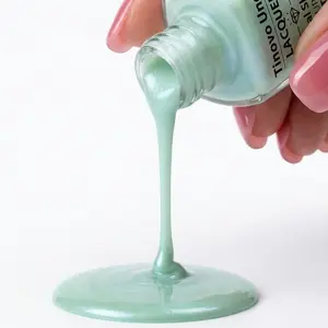 Tinovo Uno New Arrival Opal Shine Nail Lacquer, 12ml Quick-Dry Shimmer Mint Green Nail Polish, Long-Lasting Super Stay Glossy Finish, Salon-Quality DIY Manicure Polish, High Shine Iridescent Opal Effect Nail Varnish, Smooth Even Application,Nail Oil