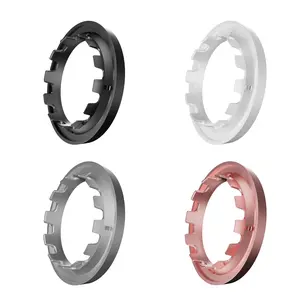 CoShare Hair Dryer Attachments Accessories - Essence Shine Rings in Multiple Colors for Stylish Mixing and Matching Options - Black White and Silver