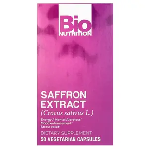 Bio Nutrition Saffron Extract, 88.5 mg, 50 Vegetarian Capsules