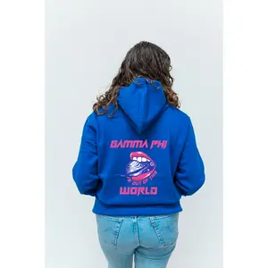 Gamma Phi is out of this World Hoodie - Blue Hooded Sweatshirt for Gamma Phi Beta
