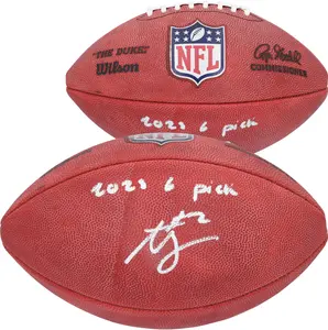 Ashton Jeanty Las Vegas Raiders Autographed Duke Full Color Football with "2025 #6 Pick" Inscription - Fanatics Authentic Certified