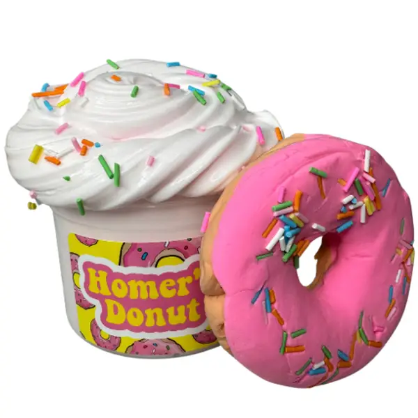 Homer's Frosted Donut Super Soft DIY Scented Clay Kit Cloud Cream Slime