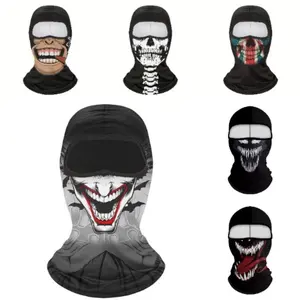 3 Pack Balaclava Face Mask UV Protection Summer Cycling Motorcycle Dust Mask Funny Breathable Cooling Sun Hoodie for Men Women Outdoor Sports Skiing Hiking Motocross Quick Dry