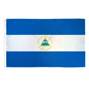 NICARAGUA FLAG 3X5FT POLY - NICARAGUA FLAGS - INTERNATIONAL FLAGS