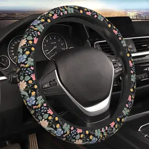 and Strawberries Steering Wheel Cover for Men Women Universal  Accessories 15 Inch Neoprene Auto Interior Decor