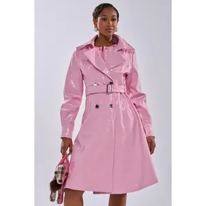 MITICA PATENT TRENCH IN BUBBLEGUM PINK MITICA PATENT TRENCH IN BUBBLEGUM PINK