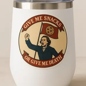 Give me snacks anarchy sticker