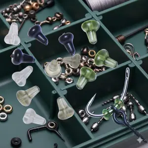 Universal Fishing Stopper beads Kit: durable Anti-Rust Hook Stoppers, Floating Lures for black Pit, wild & stillwater Fishing, multi-Technique Tackle Set for Rivers and Lakes