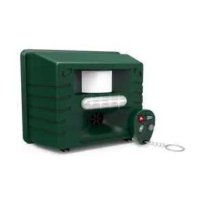 Yard Sentinel + Remote Control Outdoor Ultrasonic Animal Repeller – Waterproof, Motion Sensor, Adjustable Volume – Cat Repellent, Skunk Repellent, and Bird Repellent