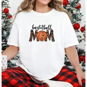Basketball Mom Shirt, Basketball Mom Leopard Shirt, Game Day Mom Shirt, Gift For Basketball Mom, Happy Mothers Day Shirt, Mothers Day Shirt