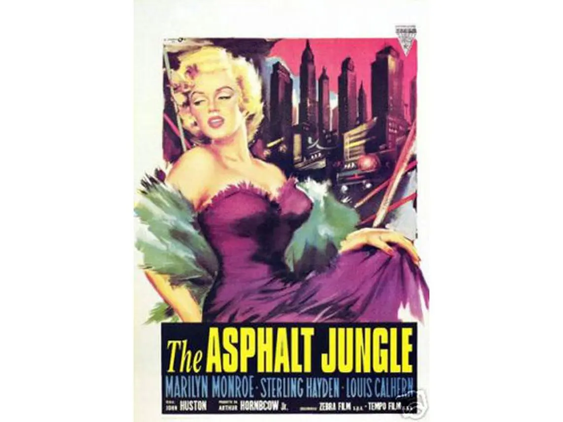 Hot Stuff Enterprise 5379-LM The Asphalt Jungle Marilyn Monroe Wall Decor Photo Print, 12x18 in, Artistic