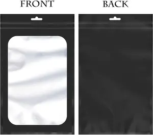 XL Large Mylar packaging bag for small business sample bag that smell proof resealable zipper pouch bags