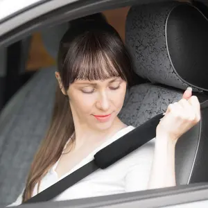 4-Pack Fabric Car Safety Belt Shoulder Pads, Comfortable Pressure Relief, Sweat-Absorbing, Anti-Chafing, Backpack Shoulder Pad Protector