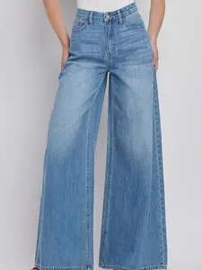 Super High Rise Wide Leg Jeans for Women - Bottoms - Womenswear