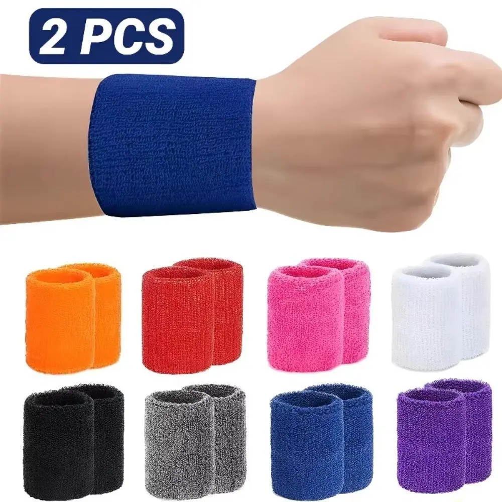 8 x 10 CM Towel Sports Wristbands Sweatbands for Men Women, Absorbent Tennis Sweat Bands Wrist Cuff for Basketball, Volleyball, Padel, Fitness & Multi-Sport Activities