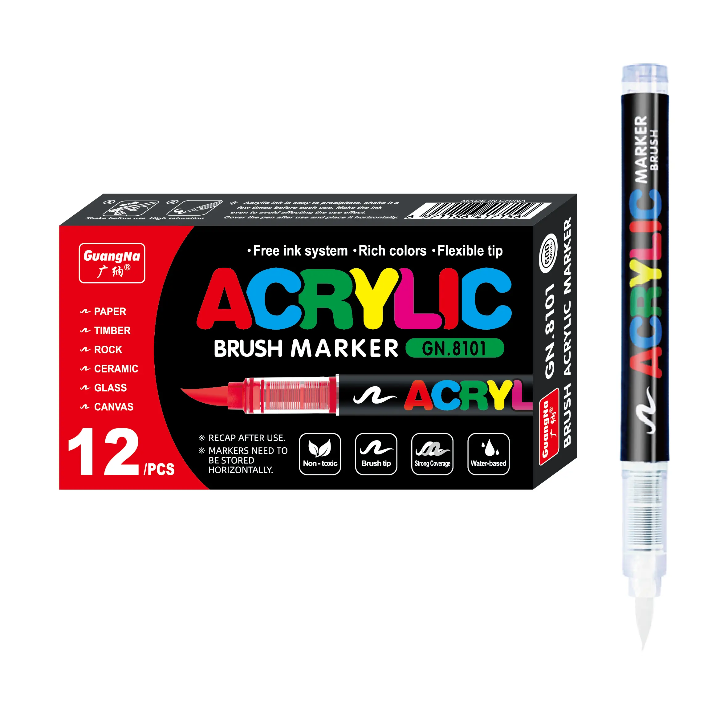 White 12 Markers