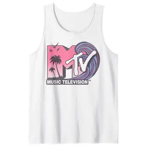 Beach Wave Retro Tank Top, Summer Tank Top, Music Television Unisex Tank Top