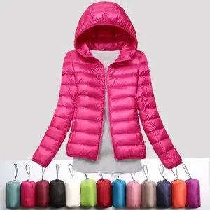 2025 Autumn Winter Women Lightweight White Duck Down Jacket Parka Female Ultra Light Down Coat Warm Puffer Outwears Short Tops Womenswear Basic