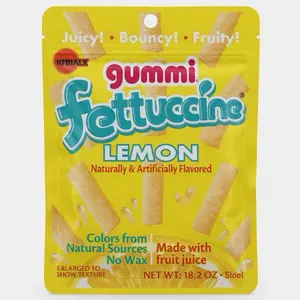 Gummi Fettuccine Lemon - Juicy Bouncy Fruity Candy Naturally & Artificially Flavored 18.2 oz