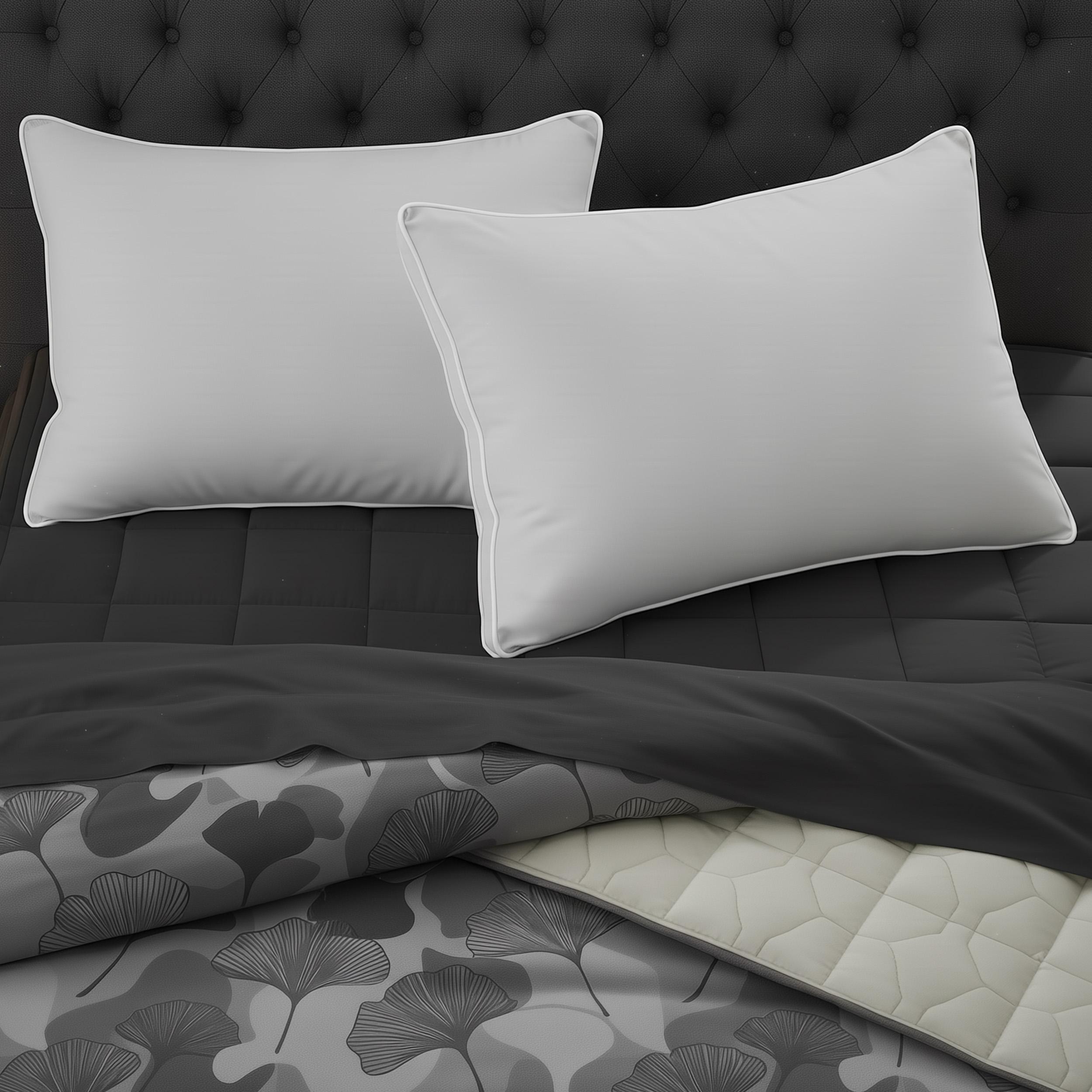 Utopia Bedding Gusseted Bed Pillows (2 Pack) - Hotel Quality Cooling Pillows for Sleeping, Side & Back Sleepers - King/Queen Size, White