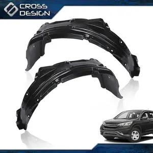 CROSSDESIGN Fit For 2012-2016 Honda CR-V Front Driver & Passenger Side Fender Liner Set New