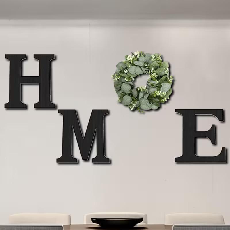 Retro Wooden Wall Sign for Home - Rustic Decor for Living Room, Kitchen, And Dining Area with Garland, No Power Needed, No Feathers Necessary, Perfect Gift for Home Decoration