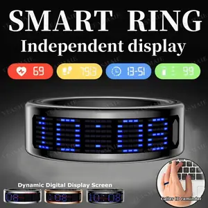 Call ID Reminder Smart Ring Heart Rate Blood Pressure Monitor Men Women Smartring 5ATM Waterproof Health Multi Sports Ring 2026