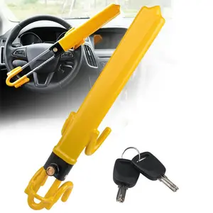 Tevlappee Steering Wheel Lock, Adjustable Car Antitheft Security Lock with 3 Keys, Reliable Vehicle Truck Anti-Theft Deterrent Device