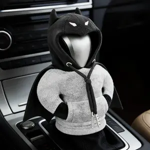 Creative Hooded Cape Car Gear Shift Cover – Funny Mini Hoodie Car Decor, Dustproof Automotive Interior Accessory Gift for Men & Women