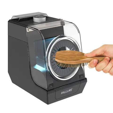 Pallure Automatic Hair Brush Cleaner and Sanitizer - Removes hair and lint, Disinfects in seconds