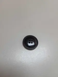 20mm Round 4 hole Narrow Border Plastic Black Button