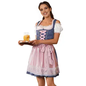 Milalee Oktoberfest Dress Costume Dirndl Dresses Women German Bavarian Outfits Traditional Dirndl Dress for Festivals 33068
