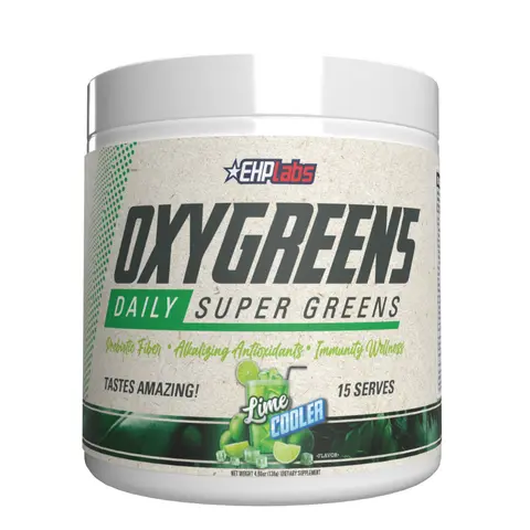 EHPlabs OxyGreens Super Greens Drink Powder - 15-Serve Starter Size, 3 Tasty Flavours, Organic Fibre, Prebiotics, Antioxidant Acai, Kale Power, Dietary Vitamins, Vegan Digestion Boost, Bloating Relief, All Ages Selfcare Supplement