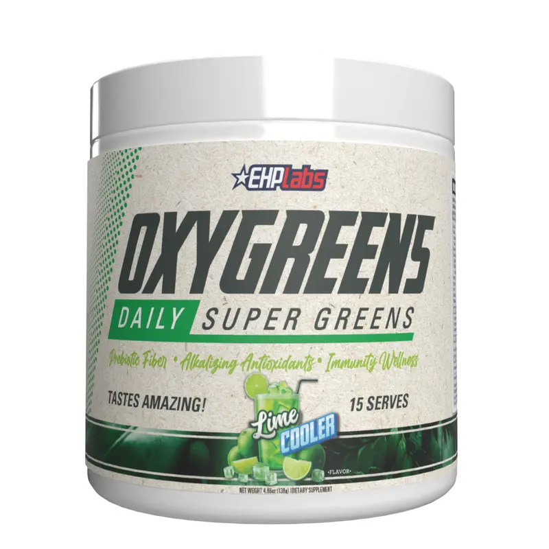 EHPlabs OxyGreens Super Greens Drink Powder - 15-Serve Starter Size, 3 Tasty Flavours, Organic Fibre, Prebiotics, Antioxidant Acai, Kale Power, Dietary Vitamins, Vegan Digestion Boost, Bloating Relief, All Ages Selfcare Supplement