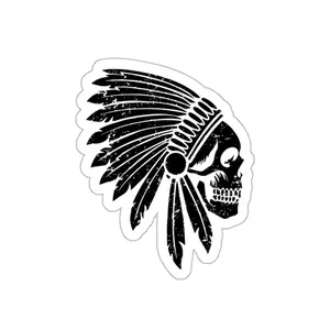 Indian Skull Headdress Sticker!