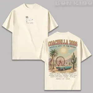Coachella 2026 Vintage Acid Tee | Desert Sun & Stages Festival Shirt