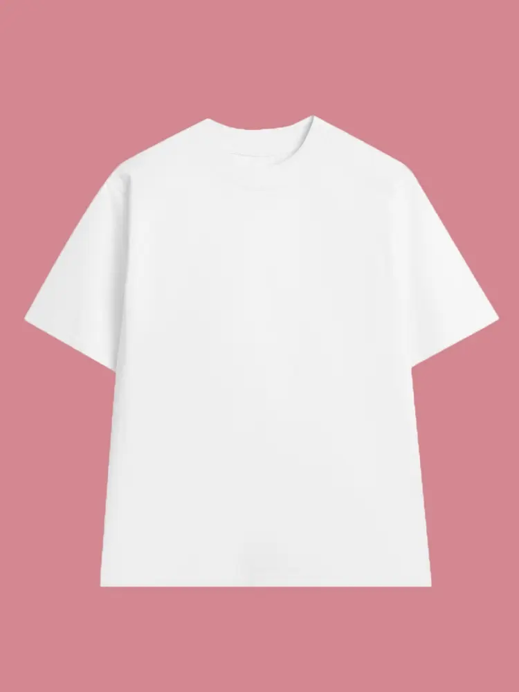 Basic White T Shirt for Men, Classic Short Sleeve Crew Neck Tee, Casual Everyday Essential Shirt