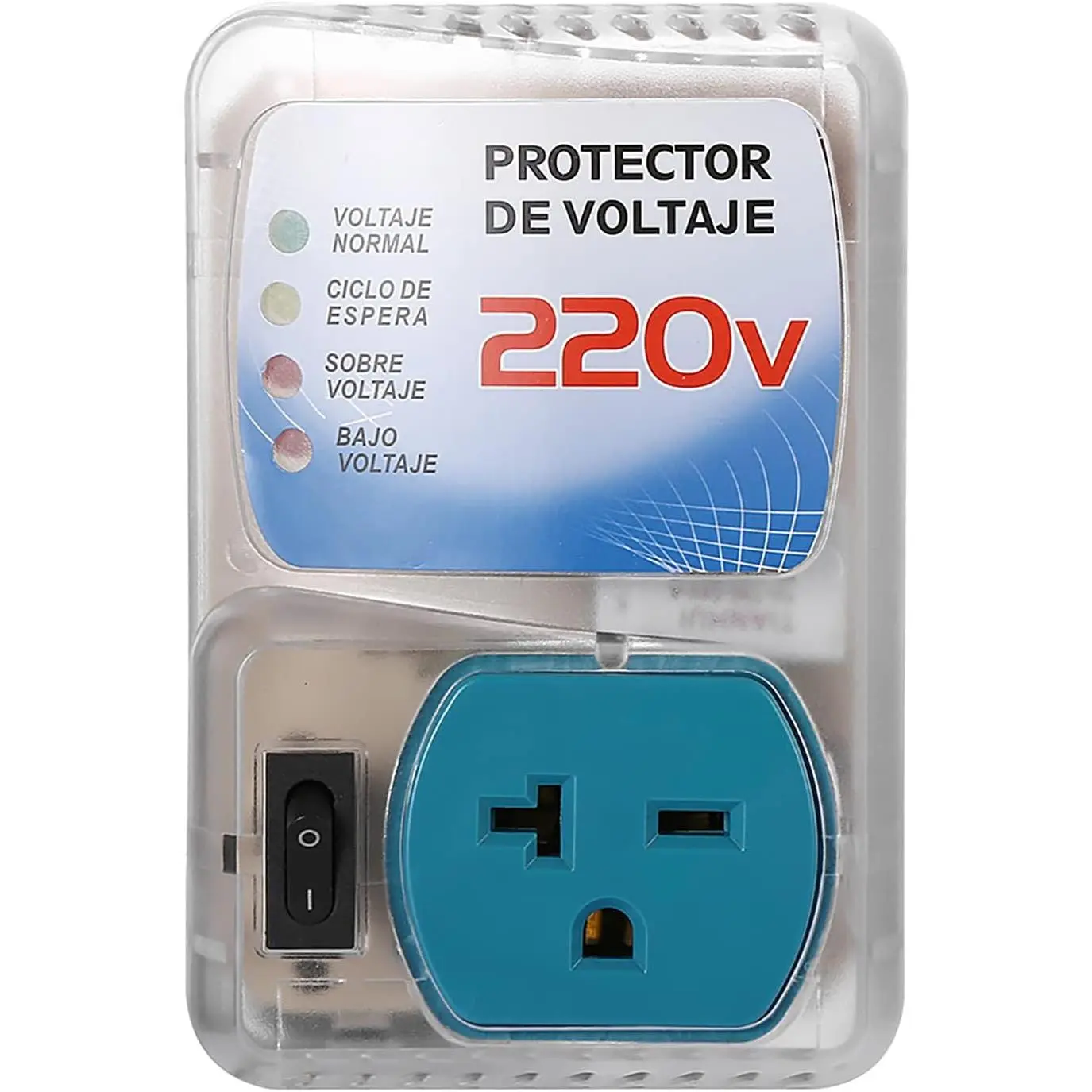 Surge Protector for Home Appliance,220V 20A 1440W  Protector with Outlet Plug,Multi Function  Plug, Surge Protector for Refrigerator for TV/PC/Refrigerator-1Pack