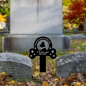 Dog Paw Print Memorial Sign, Waterproof Acrylic Sign, Pet Loss Stake Memorial Plaques For Outdoors, Pet Memorial Garden Decor