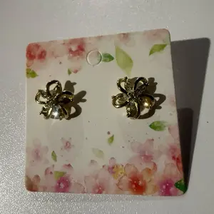 Stud Flower Zirconia Earrings