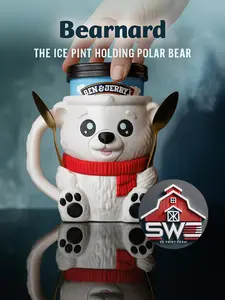 Bearnard the Icebear – Ice Cream Pint Holder