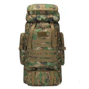 80L Hiking Backpack for Men Women Waterproof Lightweight Camping Backpack Military Rucksack with Molle 3-Day Assault Pack for Travel Climbing Outdoor Sports Tactical Backpack for Men Women Camouflage Design